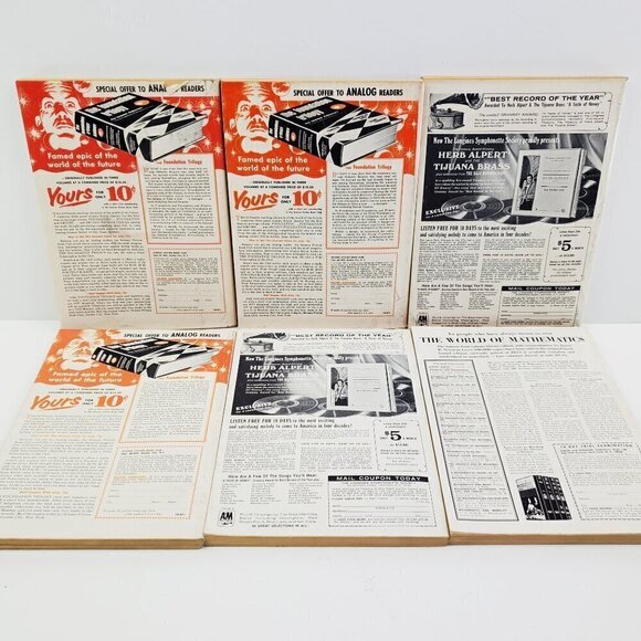 Analog Science Fiction Fact Magazines Full Complete Year 1966 12 Issues Sci-Fi - Picture 6 of 15